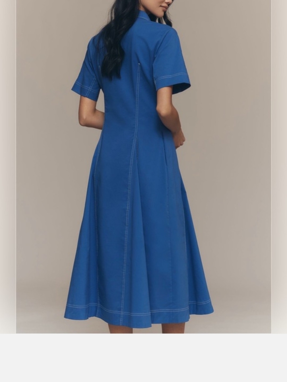 NWT 🔖Anthropologie "Nara" Button-Front Shirt Dress - Picture 3 of 10